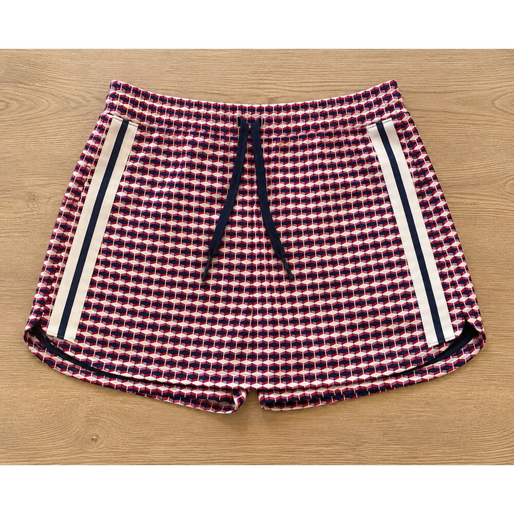 Lady Hagen Athletic Skort Size Small Pink Navy Geometric Print Golf Tennis Skirt